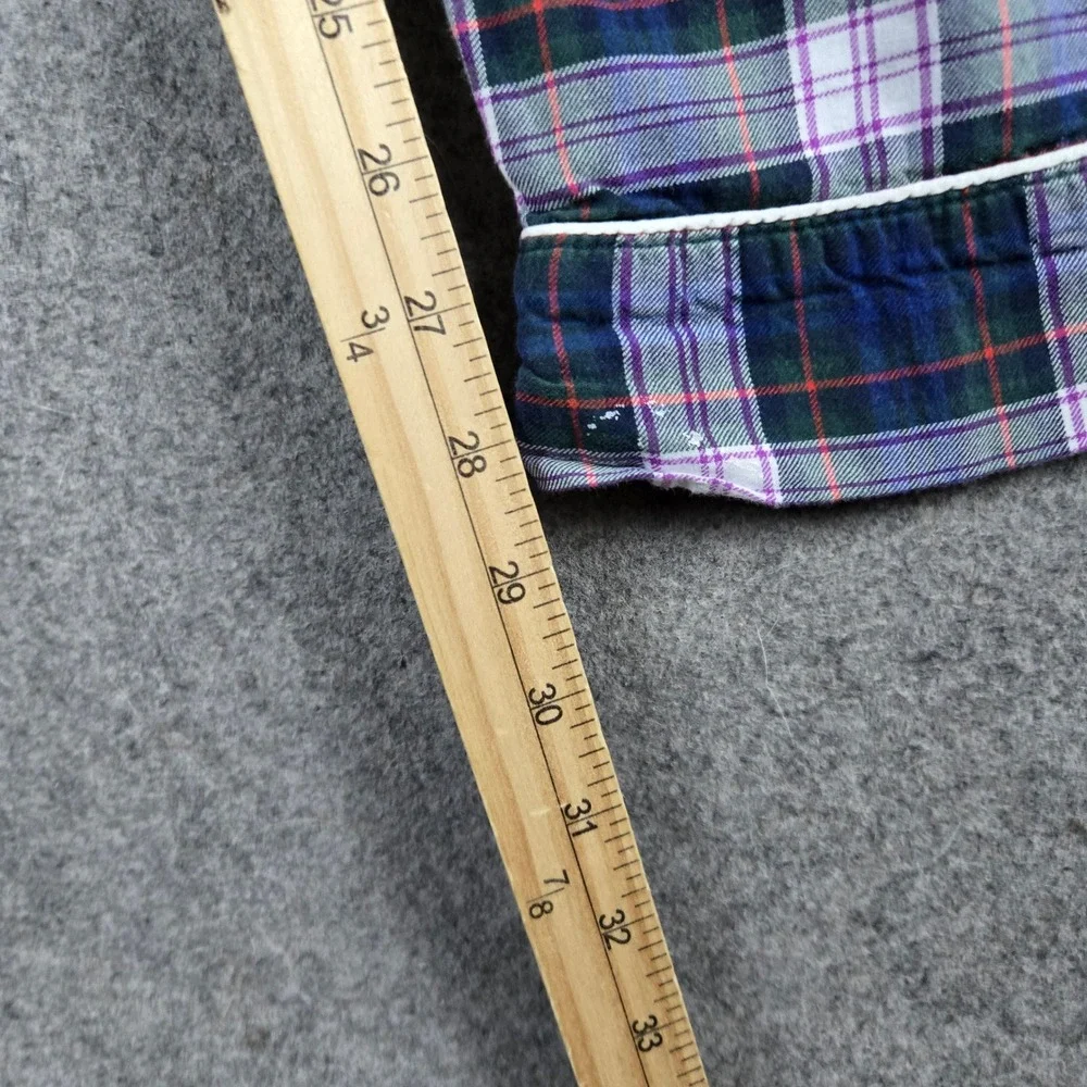 J. Crew Pajama Pants Womens Medium Blue Plaid Flannel Lounge Sleepwear Bottoms